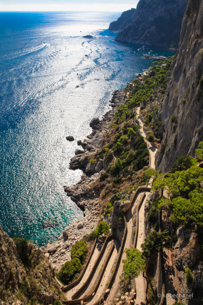 View of Marina Piccola and Via Krupp