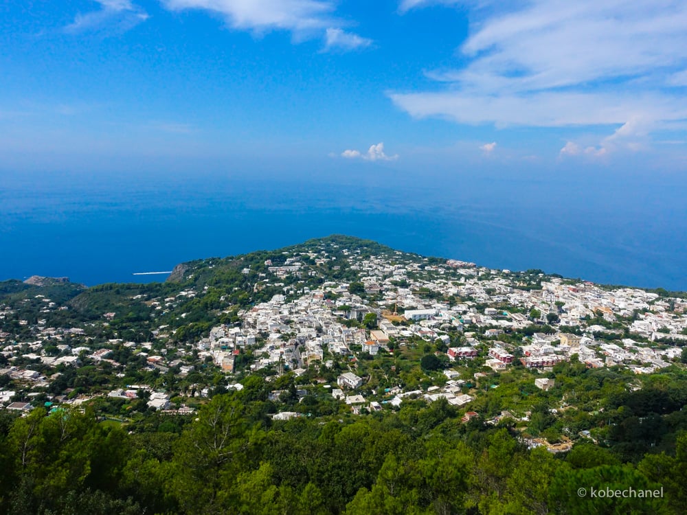 View from Gondola Ride up Mount Solaro