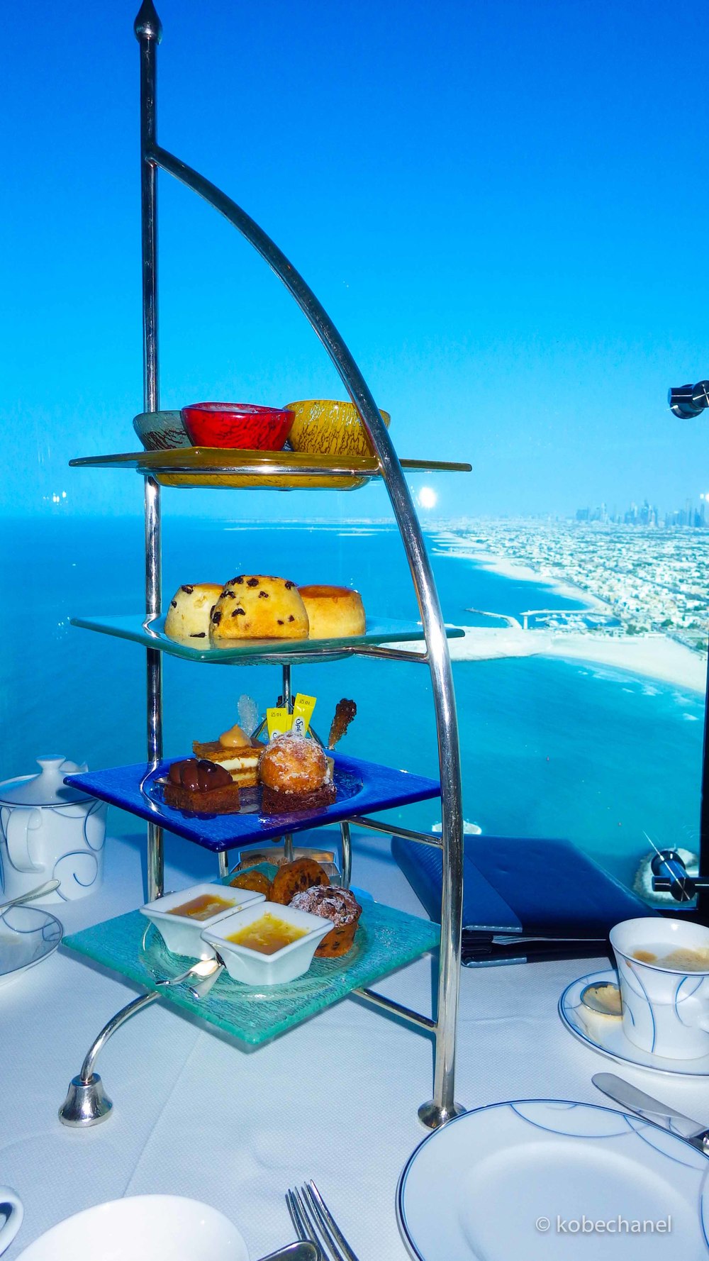Afternoon tea at Skyview Bar at Burj Al Arab