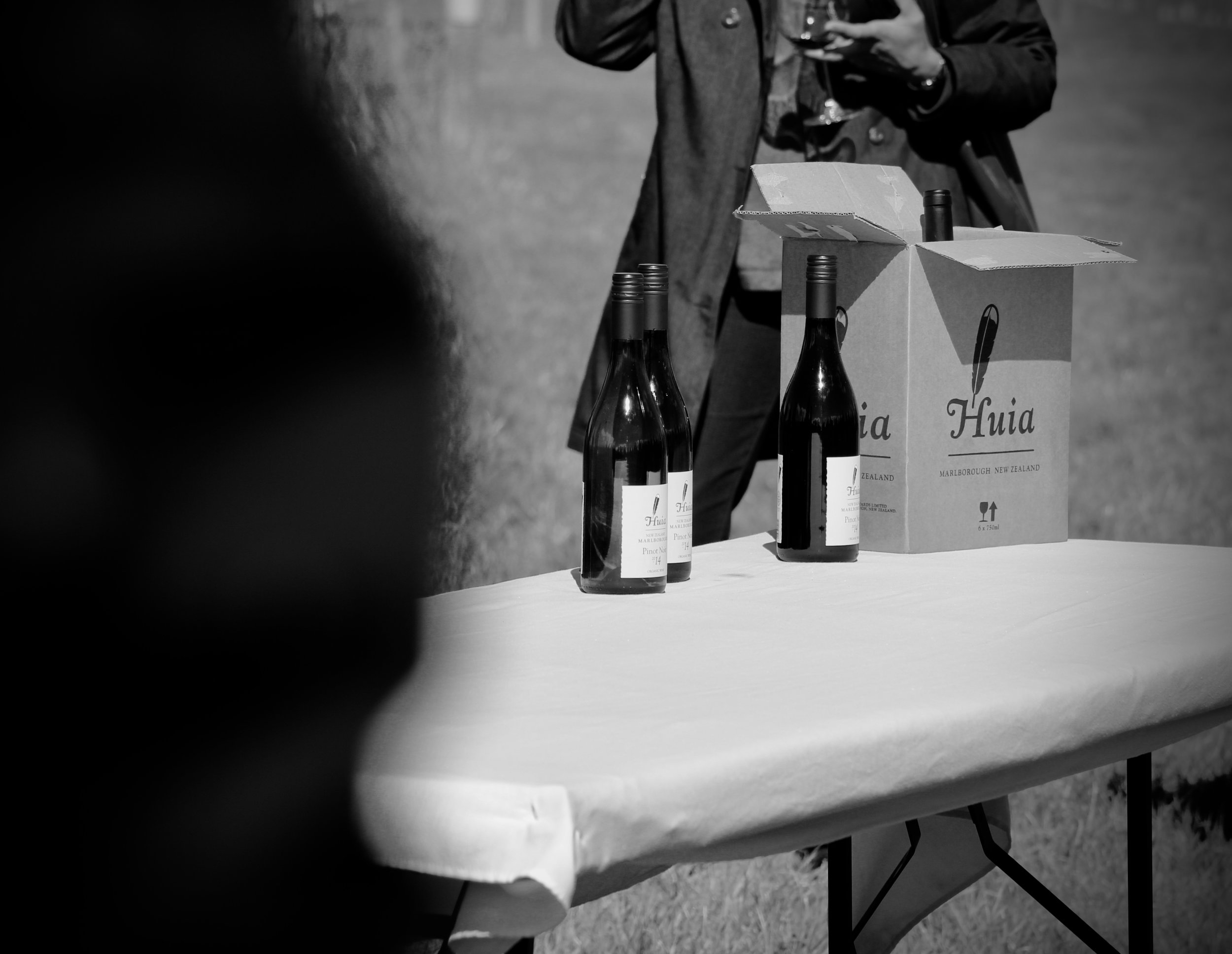 Huia Pinot Noir 2014 and Huia Pinot Noir 2006.