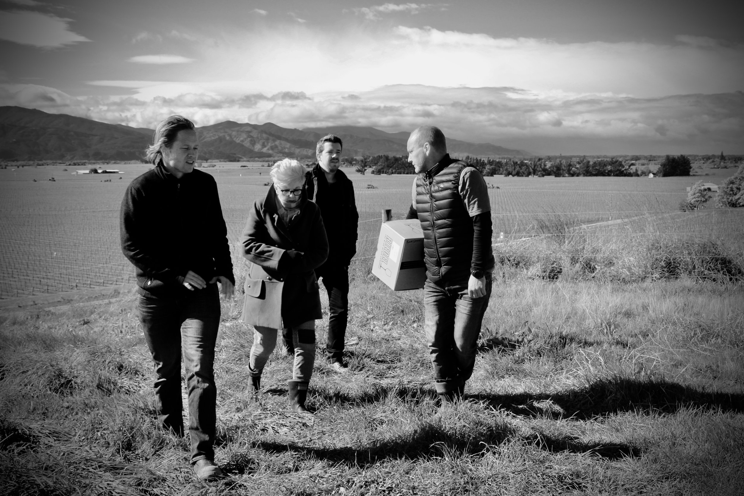 Luc from Auntsfield, Ju and Paul from NNZ and Hamish from Saint Clair.
