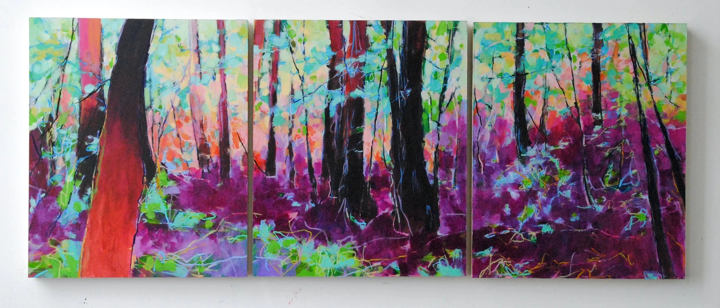 New Growth in the Understory Full Triptych.JPG