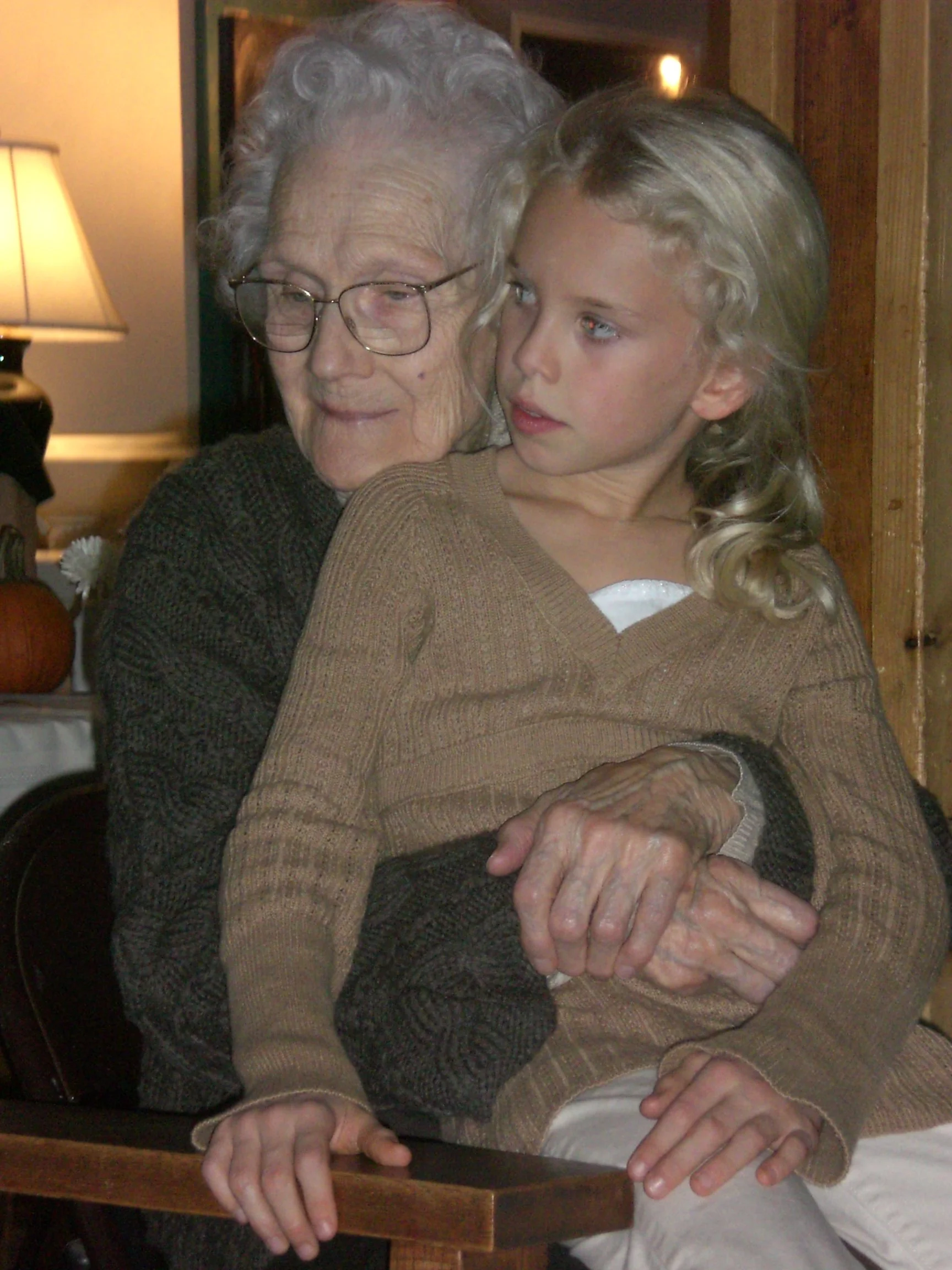 With her grandmother