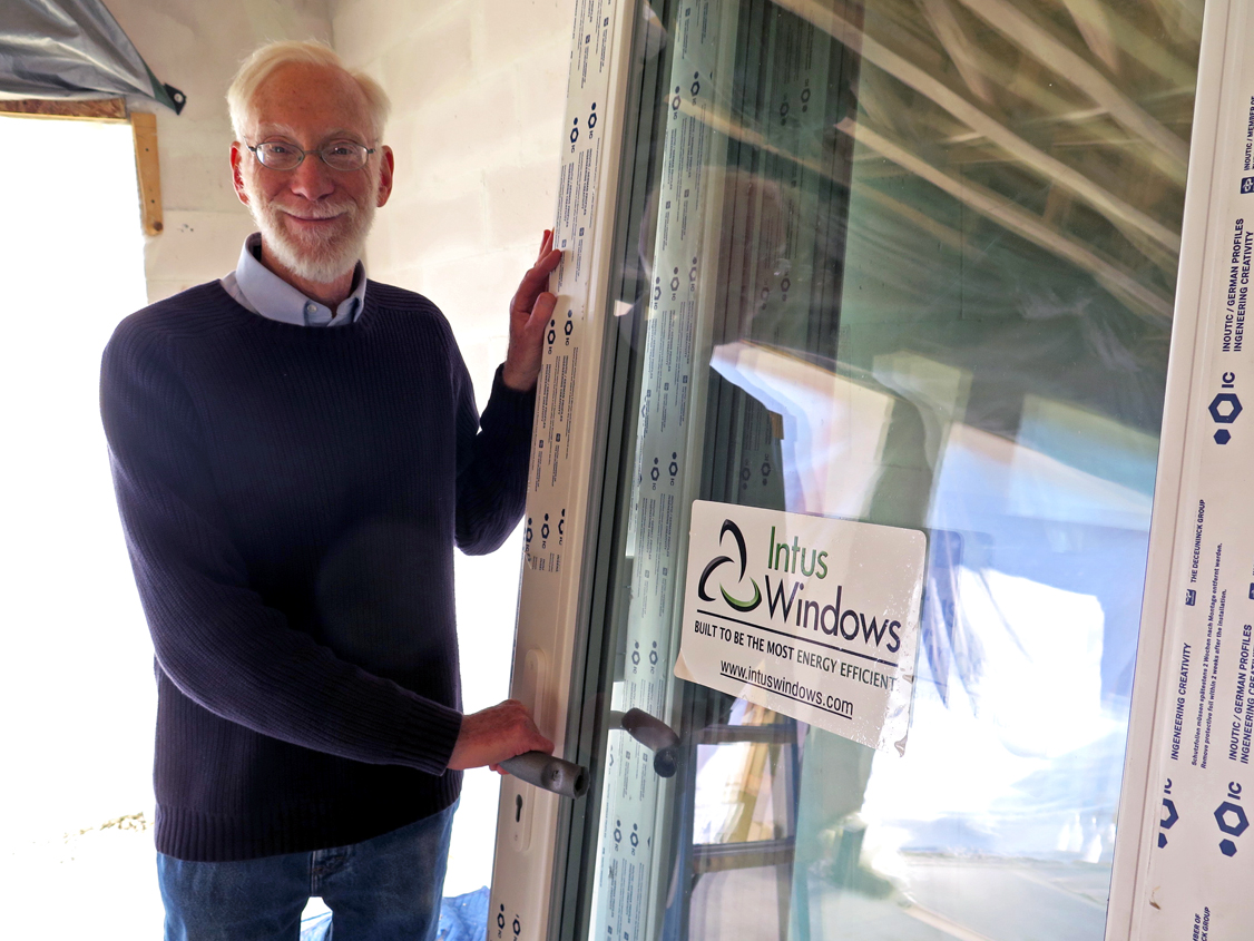 Excited about the delivery of the Intus windows and doors. Nice to have bright, natural light while we're working in the space.