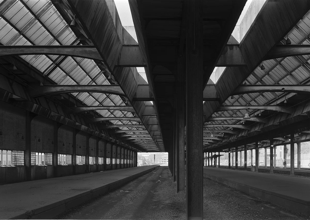 View Looking East toward UF Interlocking from tracks 7 and 8, former Pittsburgh Pennsylvania Station.