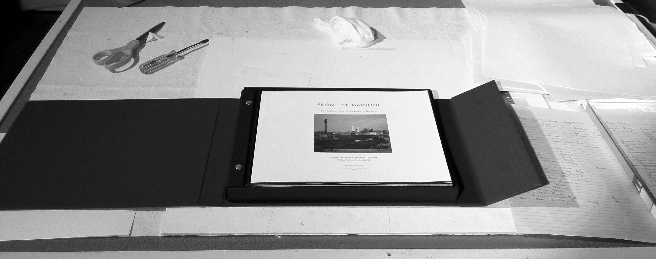 Finished product (1 of3) of over a week of average three hours of sleep to build three new portfolios of the Mainline Project for the trip to Lake Forest, Illinois for this years Center for Railroad Photography and Art Annual Conference!