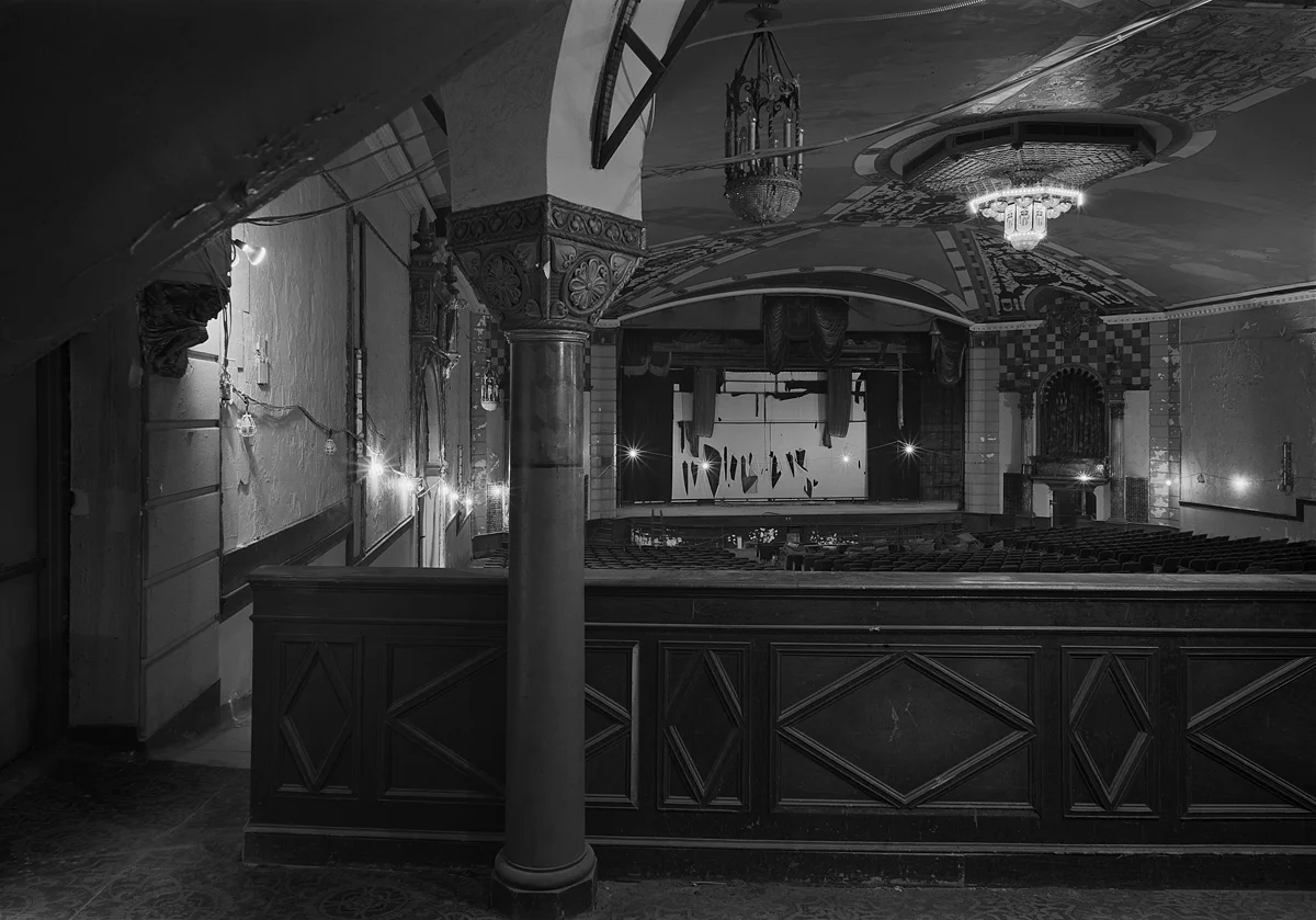Auditorium Detail, Northeast Corner, Lansdowne Theater. May 2009