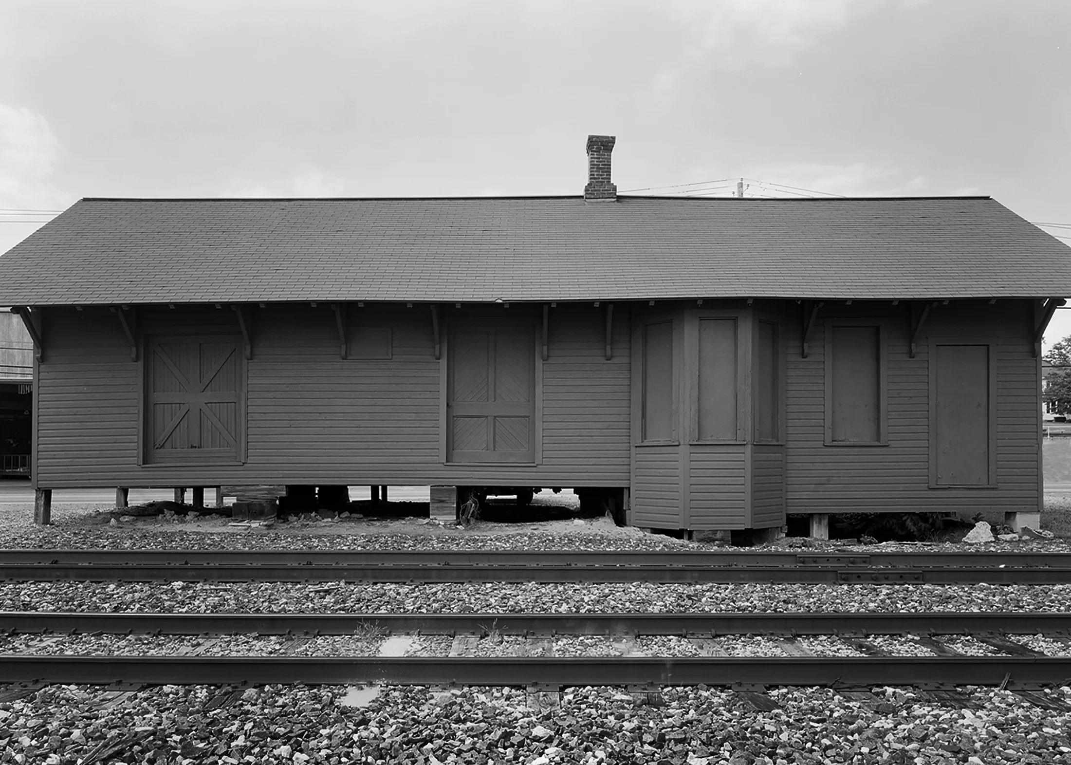 The frame combination freight and passenger station at Leola provided very modest accommodations for passengers up until 1930 when service was discontinued. 
