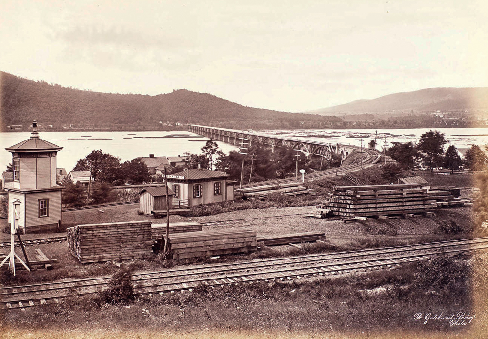 The Rockville Bridge, circa 1875, from the album entitled, "Scenery of the Pennsylvania Railroad" by Frederick Gutekunst. Collection of the Library Company of Philadelphia