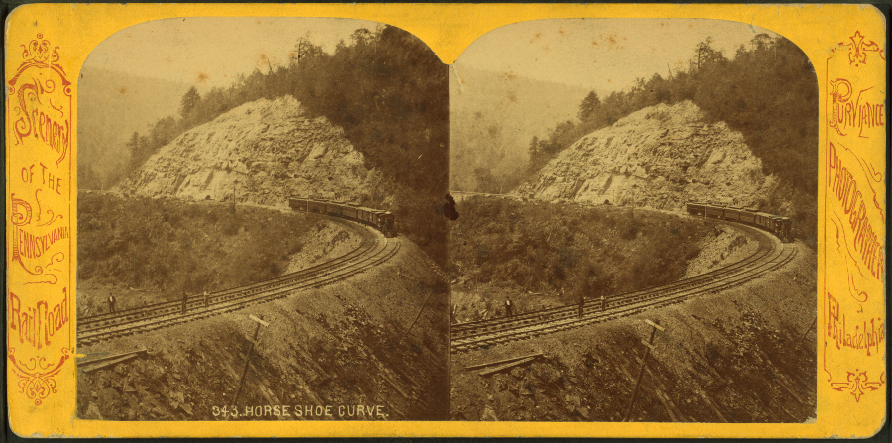 Horseshoe Curve, William T Purviance, Circa late 1860's. Collection of the New York Public Library. 