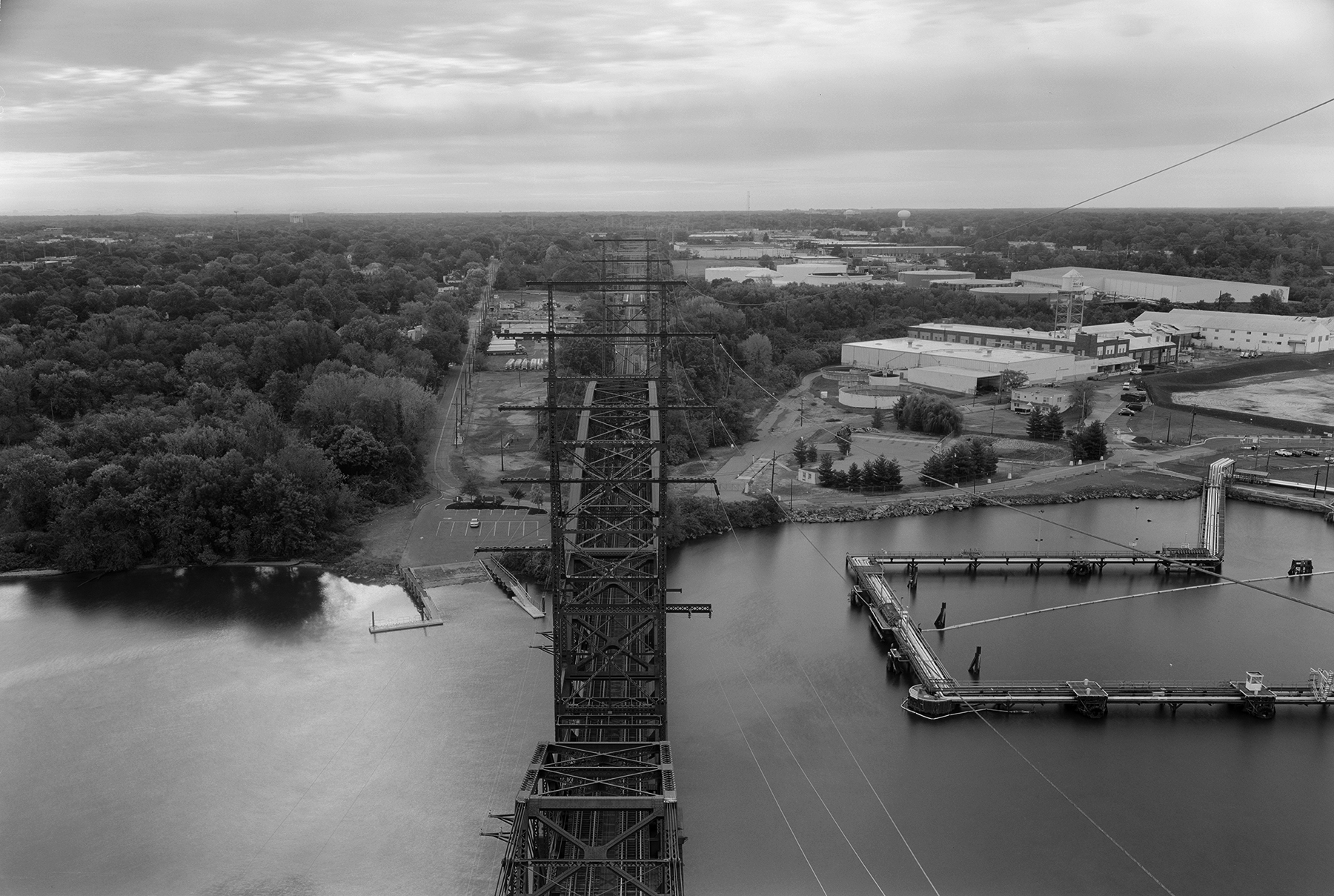 View of the Pennsauken area landscape from the historic Delair Bridge, a vital rail link between Southern New Jersey and the national rail network. Understanding the history of the landscape plays a significant role in much of my work, the Lunch and Learn lecture will provide insight into my creative process and how I integrate these themes into my work