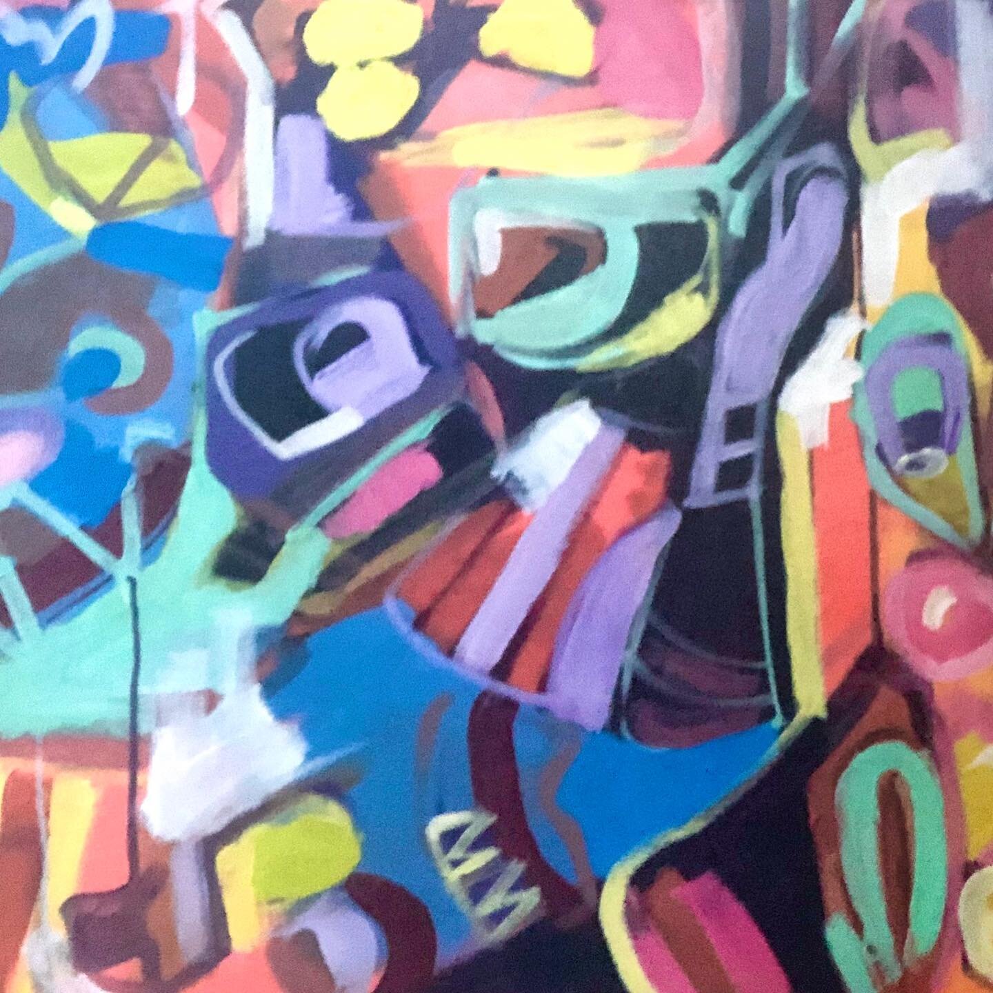 Close up of a live painting, from back when there was live music. In these challenging time we could all use more art and music, but due to regulations and mandates we are unable to have our creative spirits nourished the way we are used to. Let&rsqu