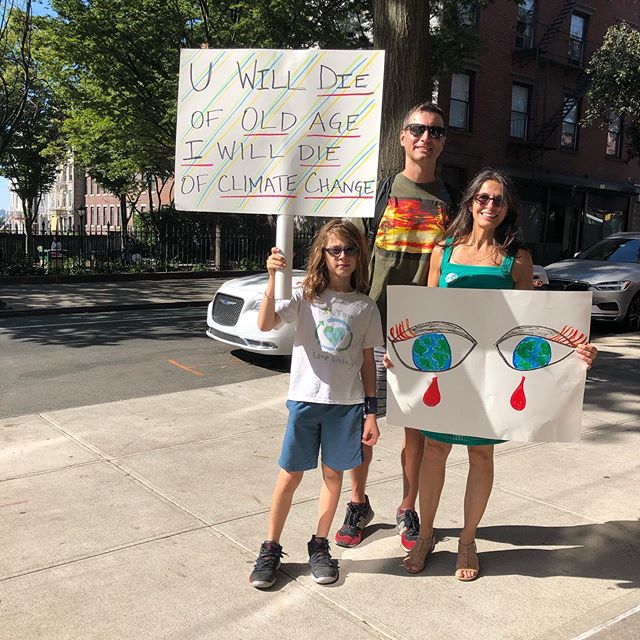 This beautiful family was just passing in front of Tumbleweed and I rushed to get a pic. I am so happy to see parents getting children involved in things that matter!!!!