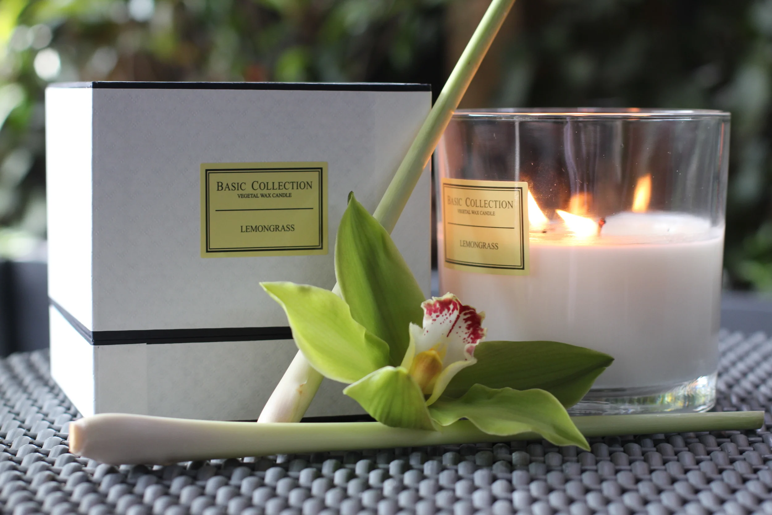 lemongrass scented candle