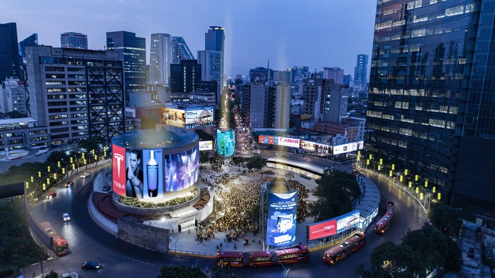Advertising Node Glorieta INSURGENTES, Mexico City