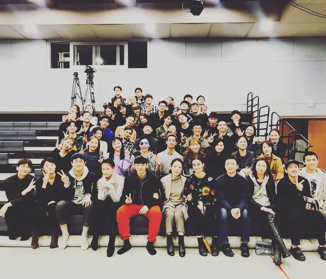 Photo with K'ARTS students and professors, after their first show of the year.