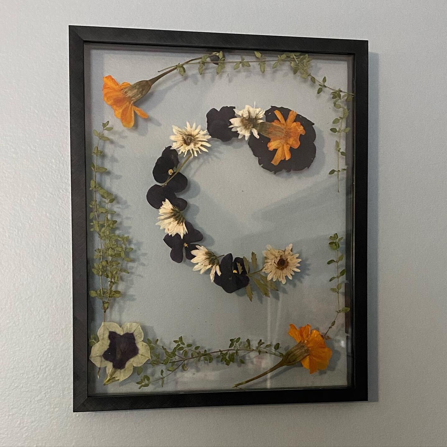 It took me a year but I finally did something with my pressed flowers! :)