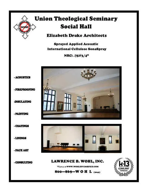 Union Theological Seminary Social Hall