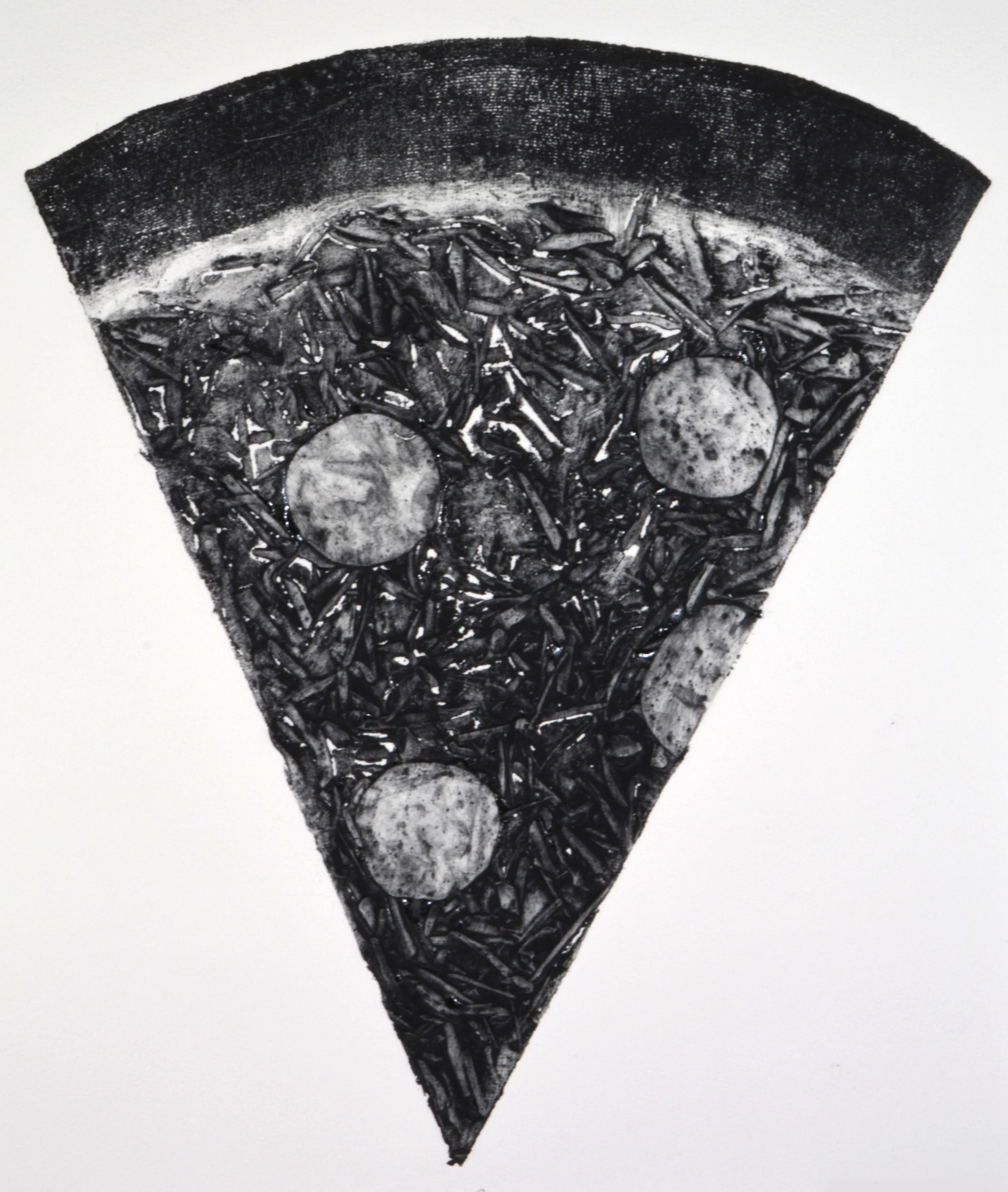 By The Slice Collagraph 2014