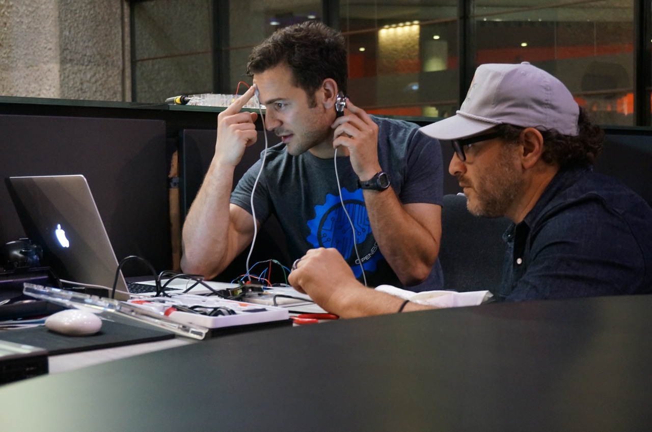 Modifying our EEG device (built with OpenBCI) to be installed into an interactive art display in London