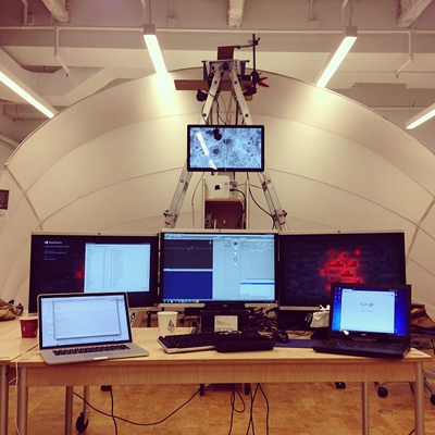 A peek into Kaho's Game Innovation Laboratory, where we tinkered for many evenings to develop the game software and controlling hardware working. This was a big push on the development of the OpenBCI-based EEG system.