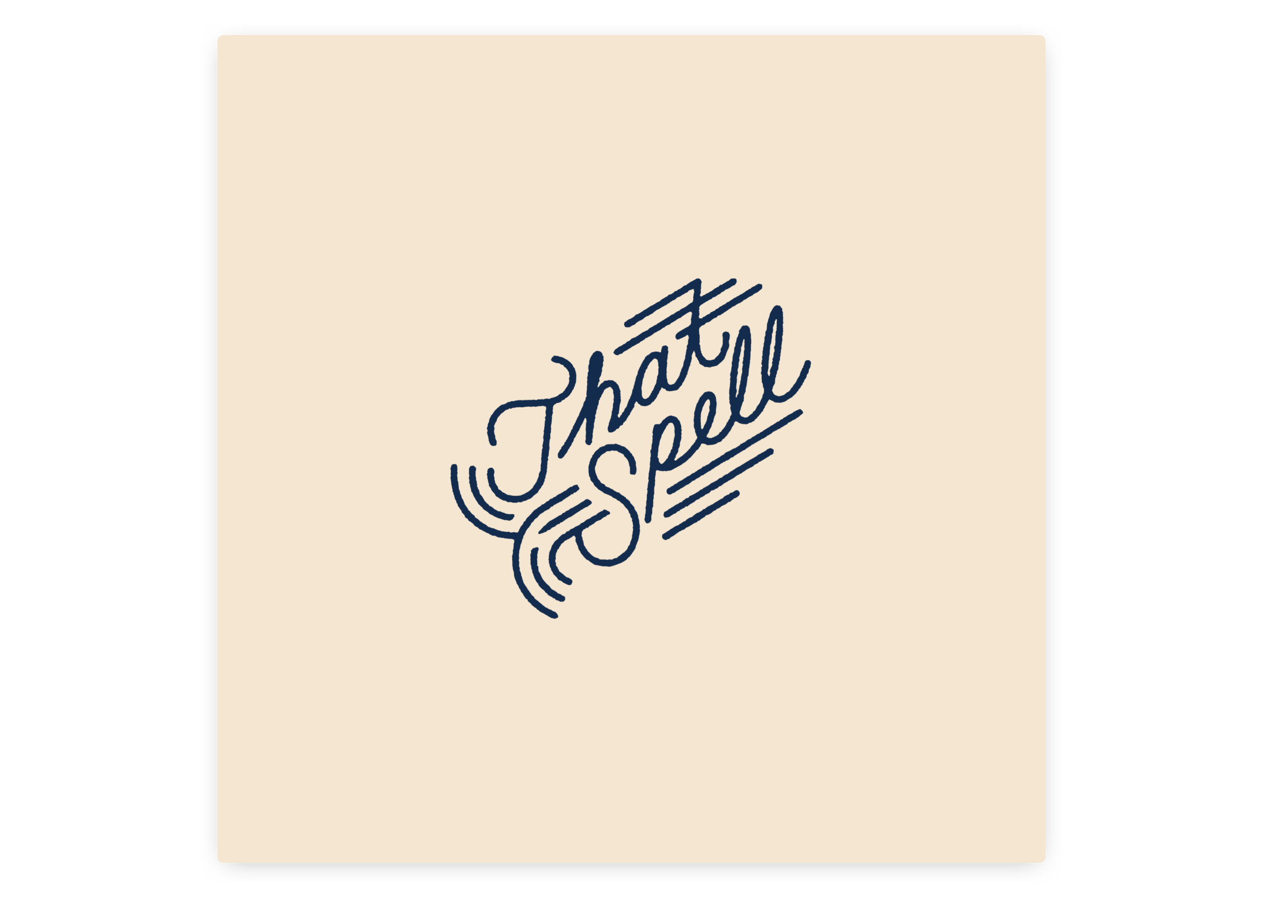 That Spell Custom Lettering