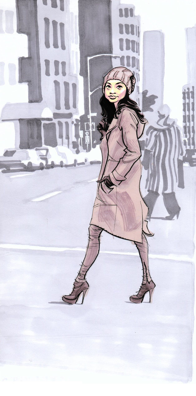 pretty lady, from The Sartorialist