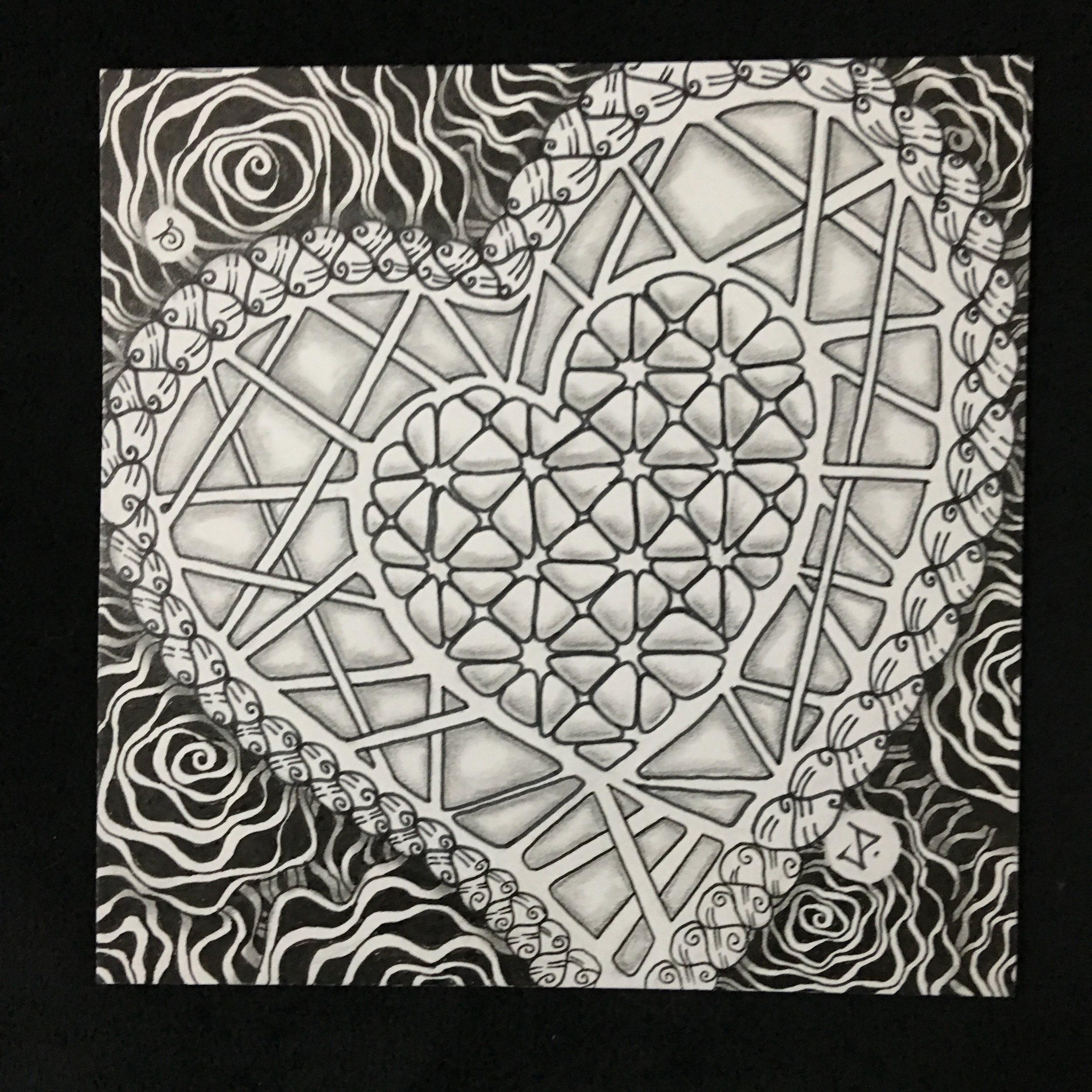 Travelling Tangles Tile- Janet Day and Stephanie Jennifer