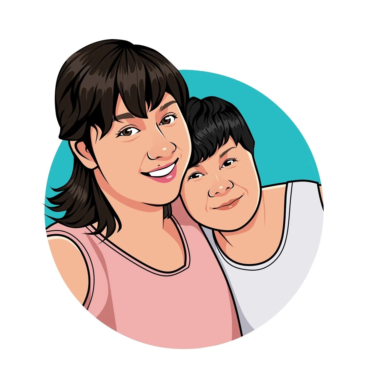 An illustration of Stephanie Jennifer and Joni Toh