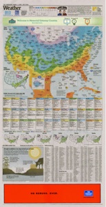 THESE ADS RAN IN THE WEATHER SECTION OF NEWSPAPERS