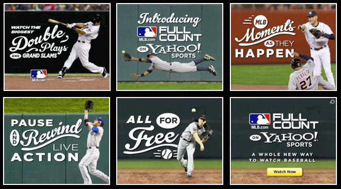YAHOO! MLB FULL COUNT LIVE ACTION FLASH BANNER