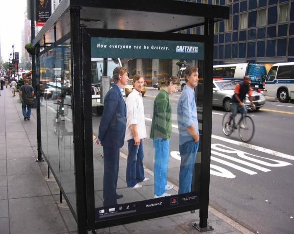 PLAYSTATION GRETZKY NHL '06 BUS SHELTER