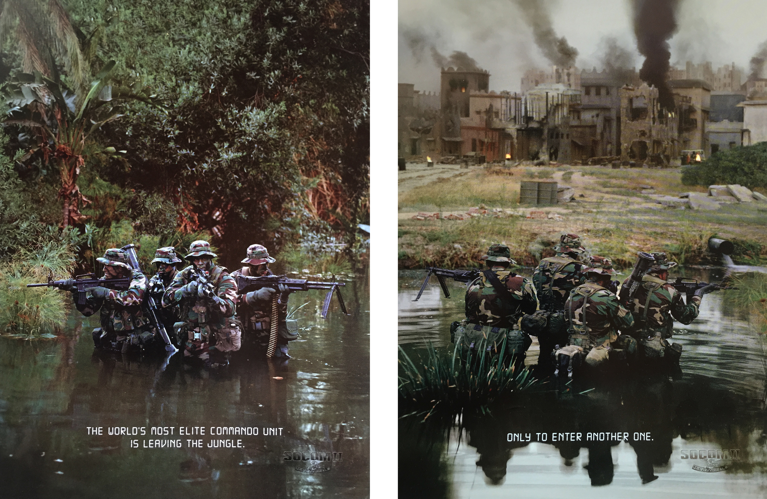 PLAYSTATION SOCOM - SINGLE PAGE FRONT AND BACK
