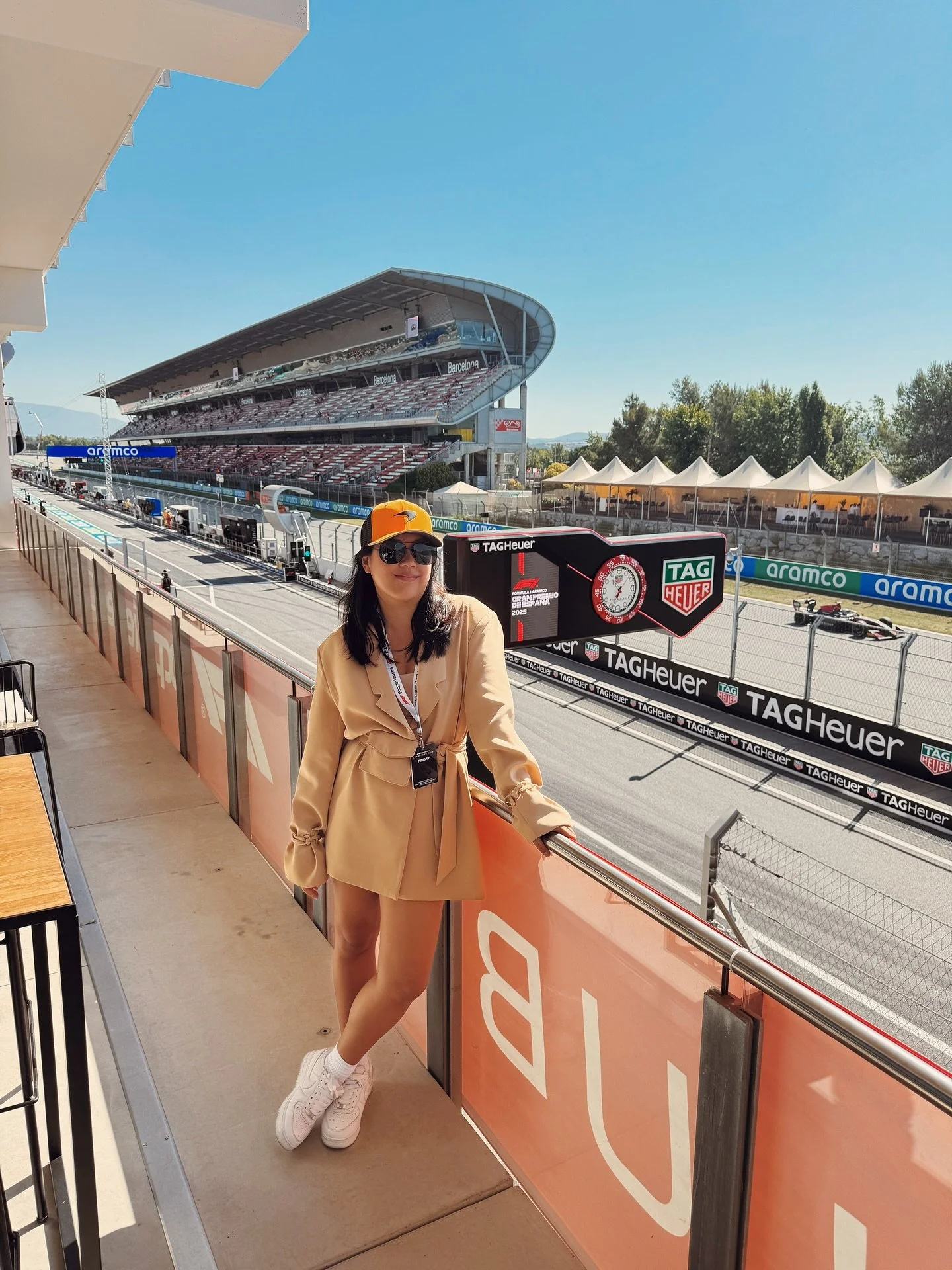 10 year old me would not believe this!!!! From watching F1 on TV with my dad on Sundays since I was a kid, to touring this very track in 2012 &mdash; now I&rsquo;m back watching my very first race weekend!!!! 🏎️💨🥺😭🙏🏻🇪🇸 A dream come true!!!! A