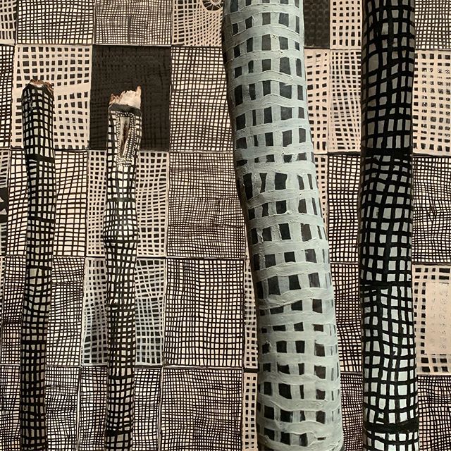 And a large scale fish trap installation also by #nongirrngamarawili wow she is one strong woman with a unique vision, thank you #heidemuseumofmodernart for a wonderful visit to #Tarnanthi