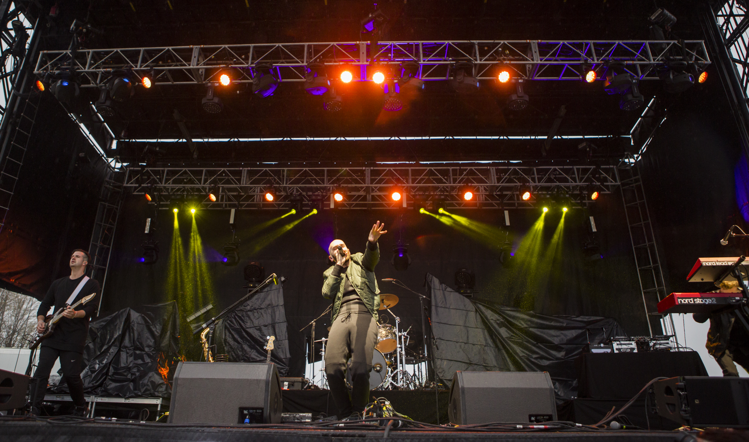 The X Ambassadors perform on the main stage of Movin' On Music Festival o nthe IM Fields on Friday, April 29, 2016.
