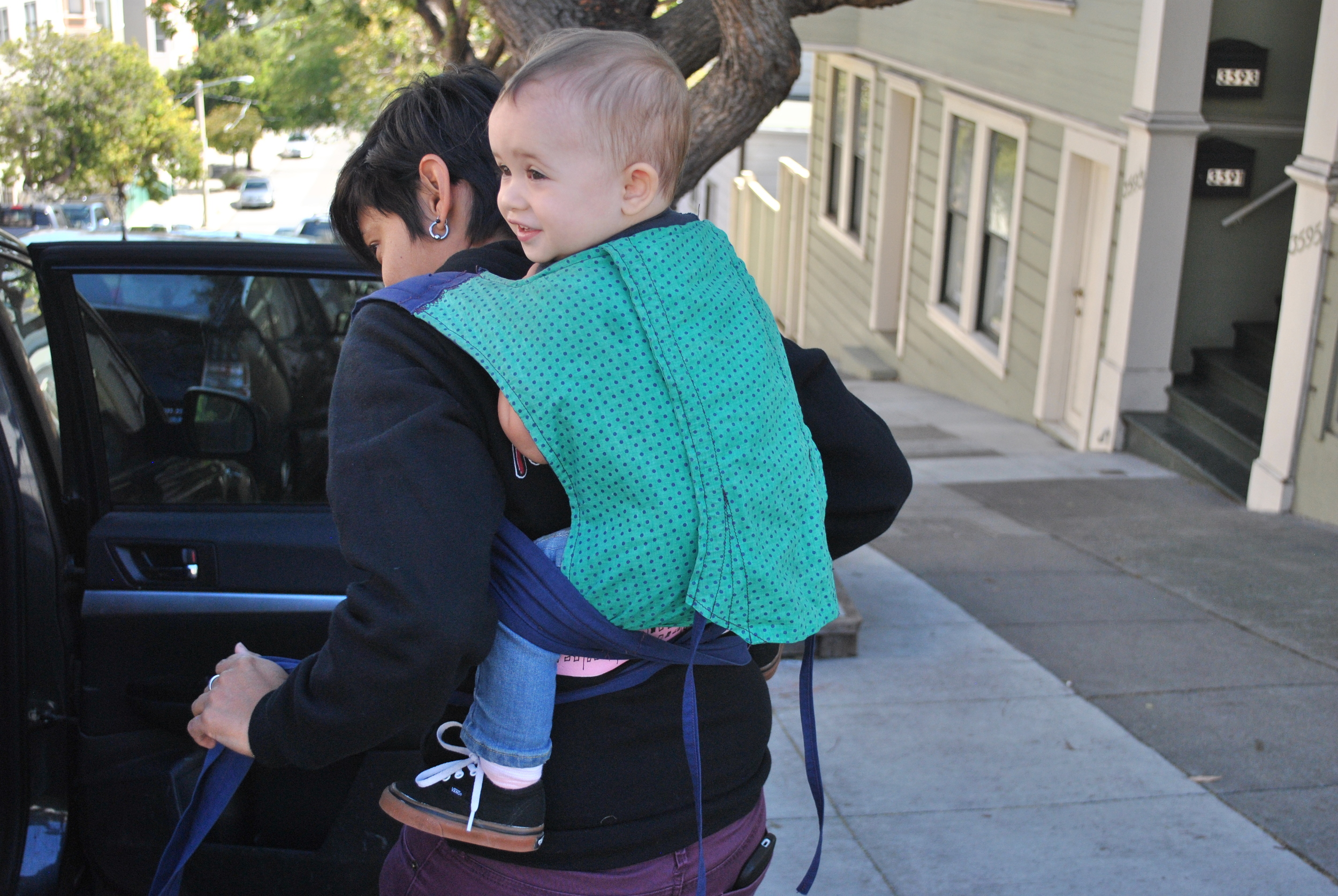 This thing is awesome for everything. Hear yourself saying, "It would be dumb to take a motherfucking stroller to ________"? Strap that baby to your back! 