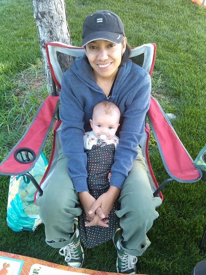 Iris has been our employee since she was two weeks old! Here she is, at work in a little baby sleeping bag. It's not about what she's doing, it's about how she feels about what she's doing. And this right here is very, very important work.