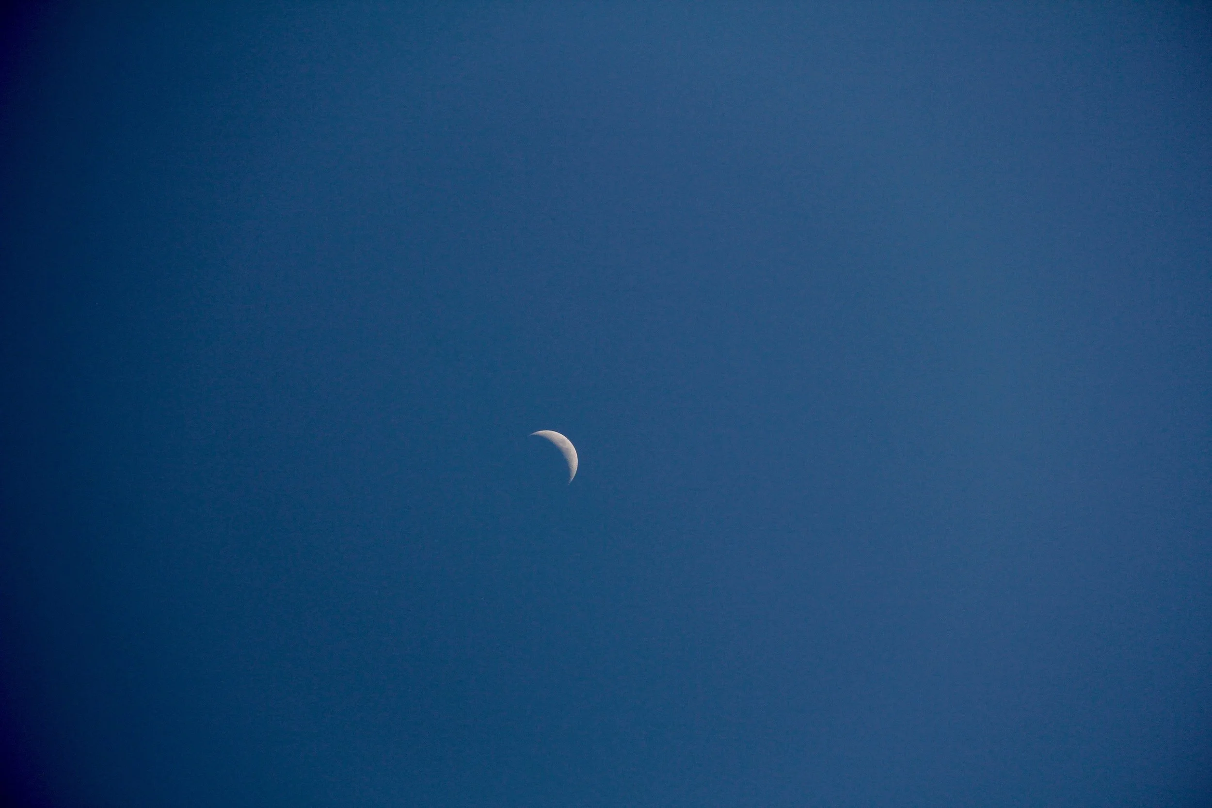 The moon during our last labor in 2014