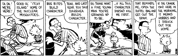 Calvin’s dad used the word “character” for “intrinsic motivation to keep going,” with questionable methods and inconsistent results.