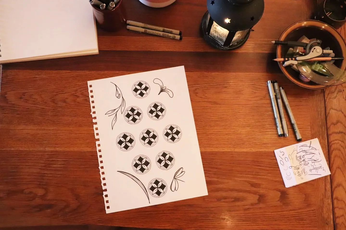 Tomorrow, I start on the ten of coins. I am fantasizing about making the major arcana a cross between representational linework in black + abstract figures in a full color palette. That would make the major arcana in color while the rest of the deck 