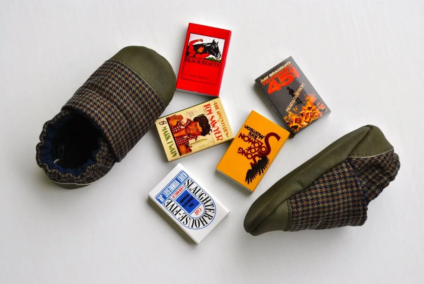 These are shoes I made long ago, when I pushed writing, musicianship, acting and drawing to the edges of my life. I committed myself to being a seamster and shoemaker 60 hours a week with my baby strapped to my back. Too many hours, too little baby, 