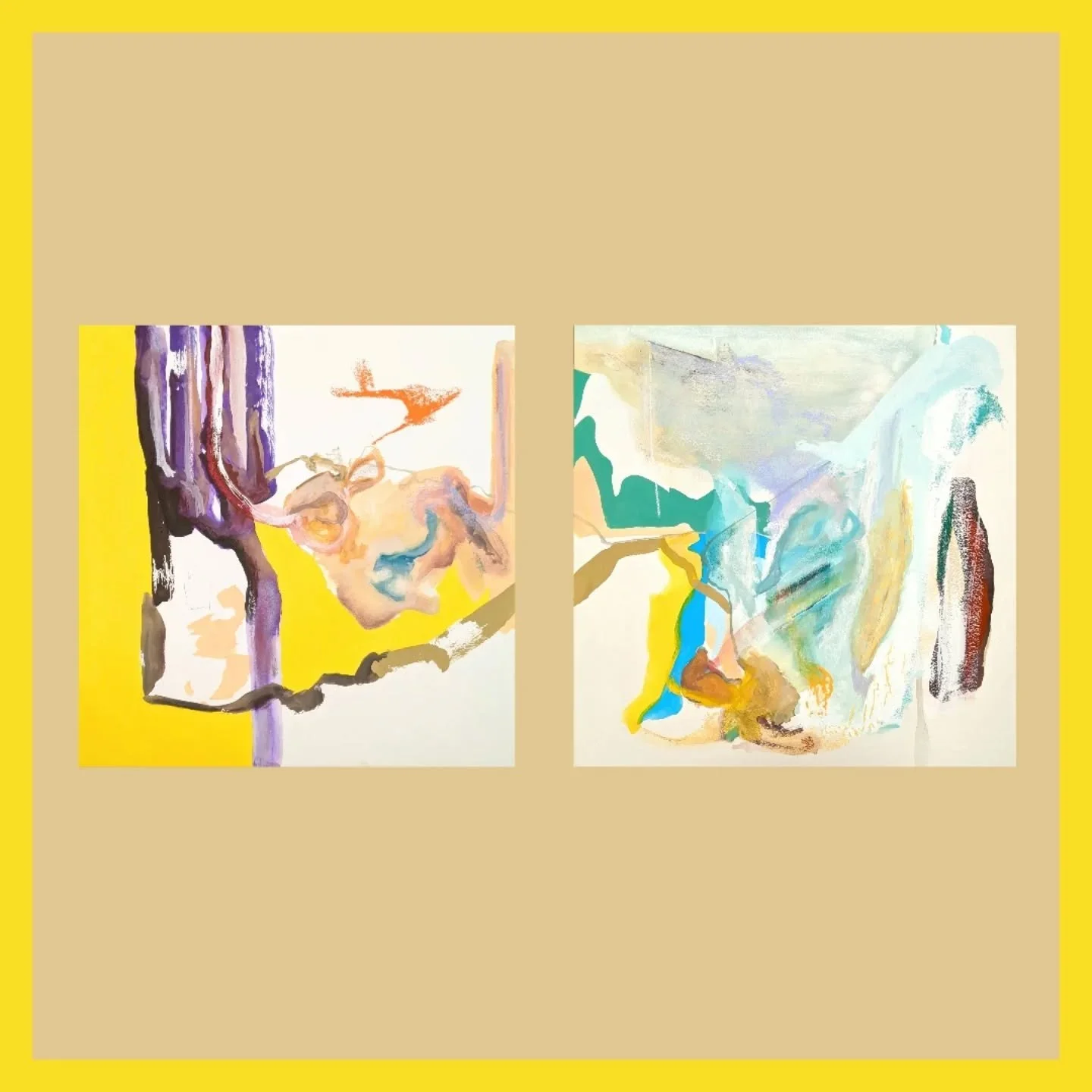 This painting is about watching your familiar life suddenly disappear as you drive away to a women's shelter, and when you return, your hamster is dead, still in his cage. You get another hamster and name it the same name. 

&quot;Bagworms in the Bui