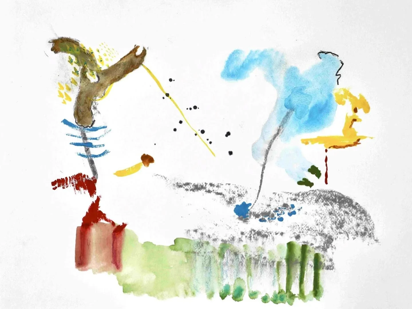 Still available are archival prints from this series. These paintings are beautiful in print. The originals are no longer available. 

Series: These Are the Edges, 2022-2023

These are abstract portraits of people I love. Do you recognize someone?