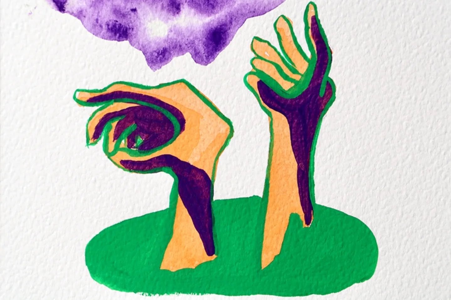 I'm going to stop offering prints! The paintings have conceptual and intentional elements that are really meant to be held as a whole. I'll fix some parts of a painting but leave some parts to be easily messed up or blown away, sometimes I don't stre