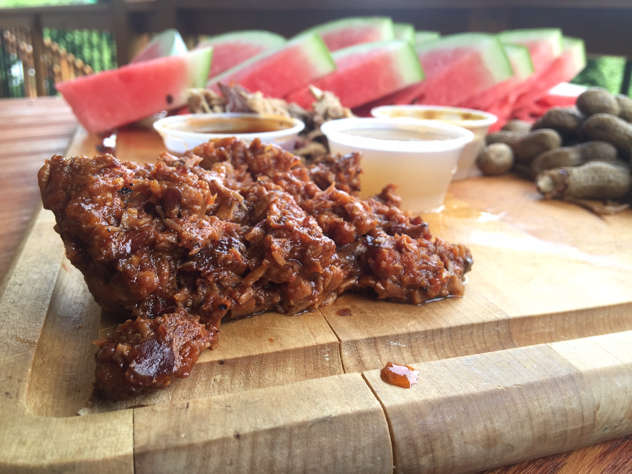 This chopped brisket was bananas.