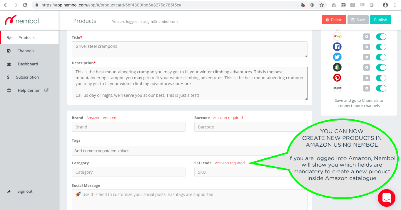 Picture 1: You can create brand new products in Amazon Catalogue outside of SellerCentral and associated them to your Amazon Pro Seller account.