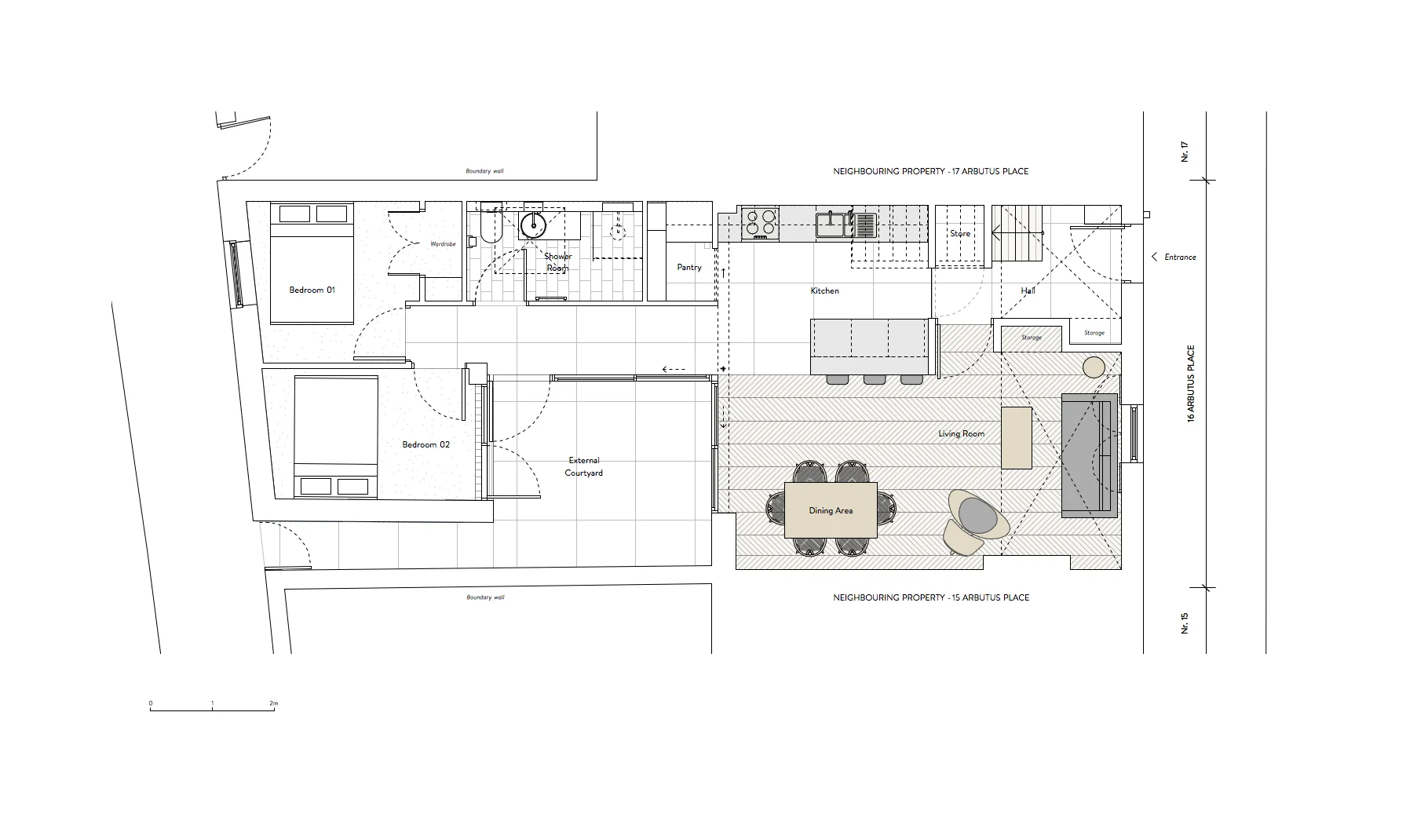 After: New ground floor layout.
