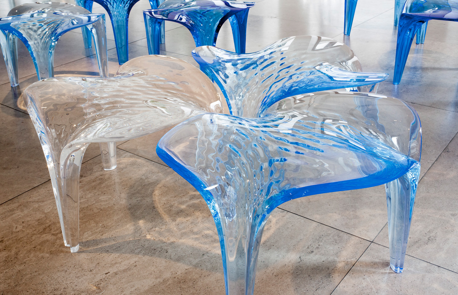 ZH Stool 'Liquid Glacial (Clear)' — DAVID GILL GALLERY