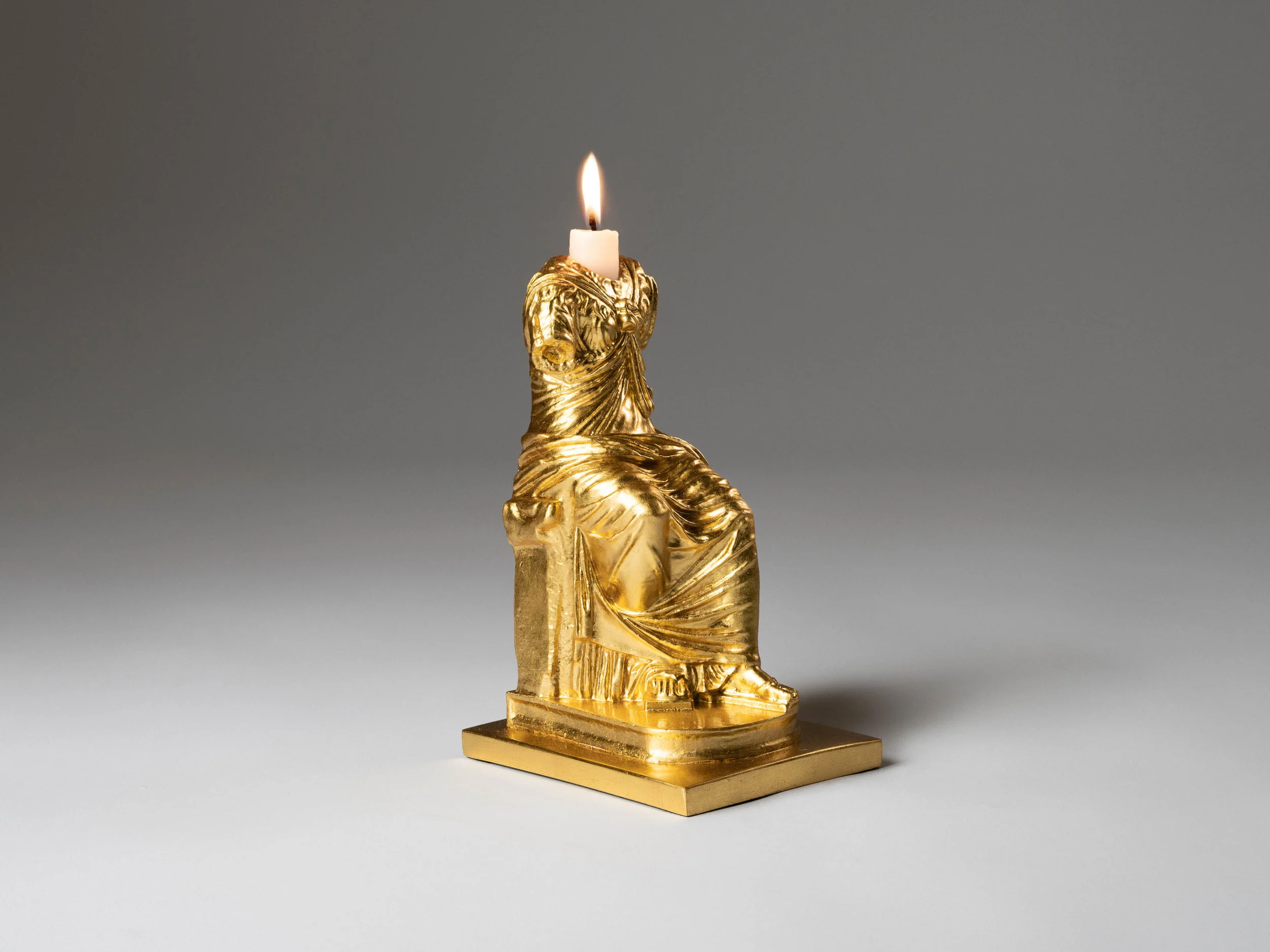 Sebastian ErraZuriz Candlestick 'Isis' Gold